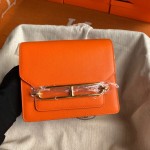 Roulis 19cm gold and silver buckle spot Evercolor leather